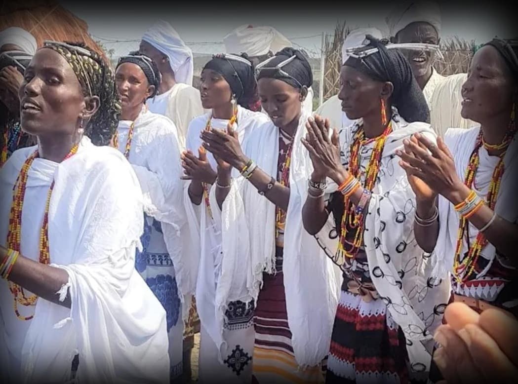 Women community leaders in a peace prayer circle convened by ASREP Africa's peacebuilding programme