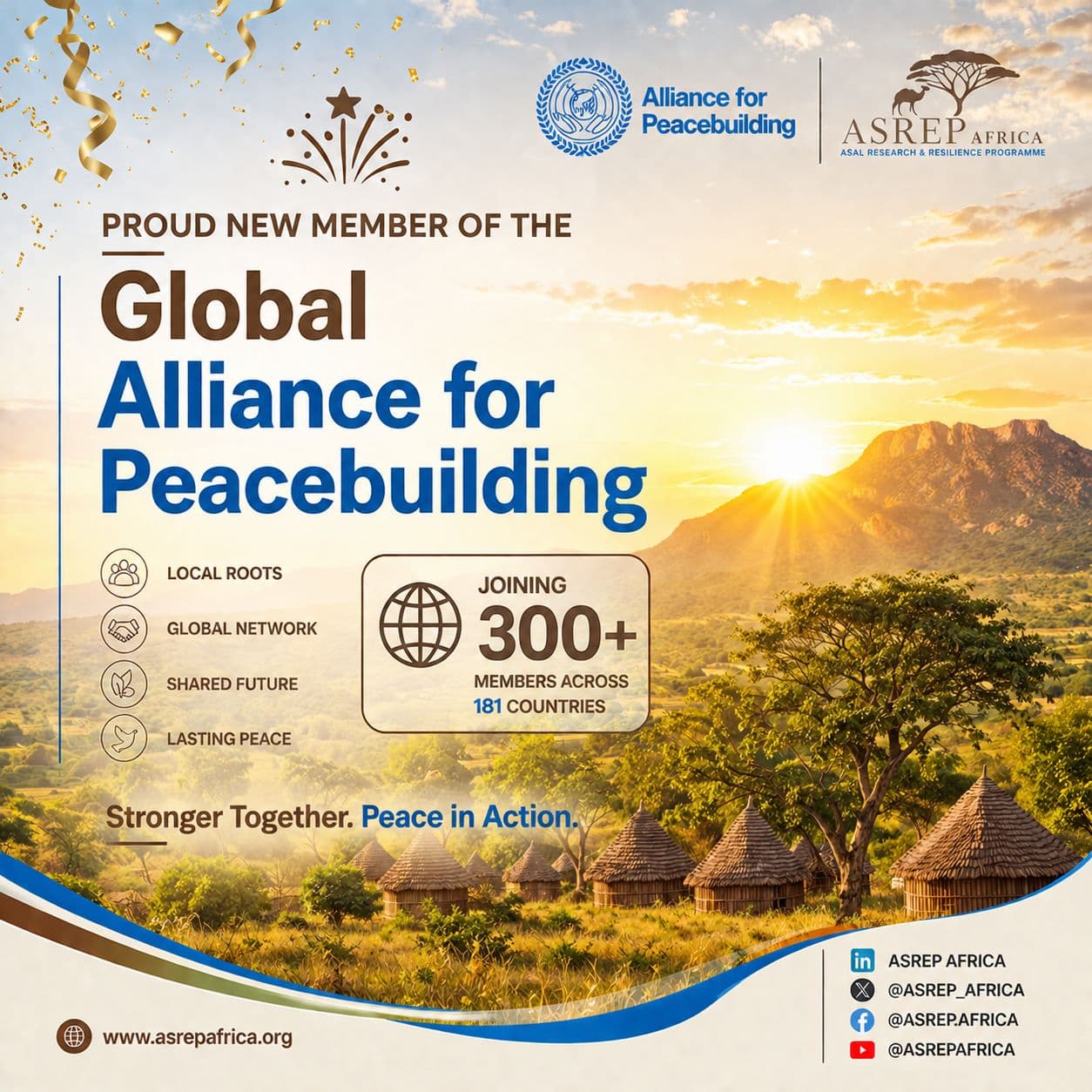 ASREP Africa joins the Global Alliance for Peacebuilding (AfP)